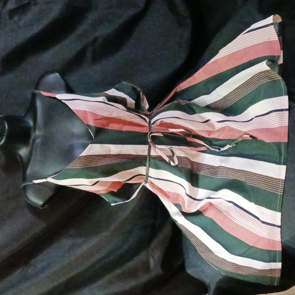 Striped sleeveless dress